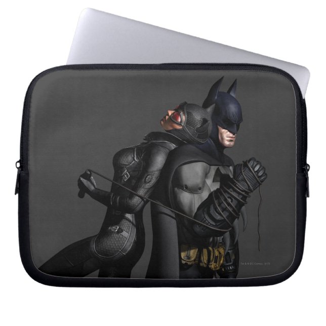 Batman Arkham City | Batman en Catwoman Laptop Sleeve (Voorkant)