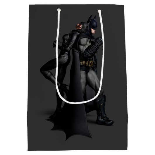Batman Arkham City | Batman en Catwoman Medium Cadeauzakje (Achterkant)