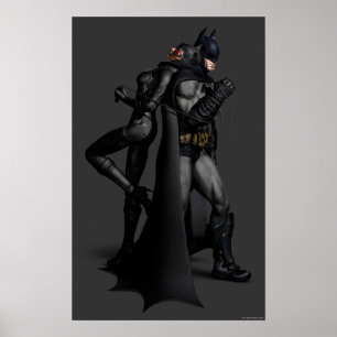 Batman Arkham City   Batman en Catwoman Poster