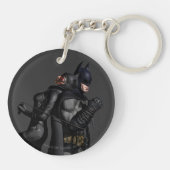 Batman Arkham City | Batman en Catwoman Sleutelhanger (Achterkant)