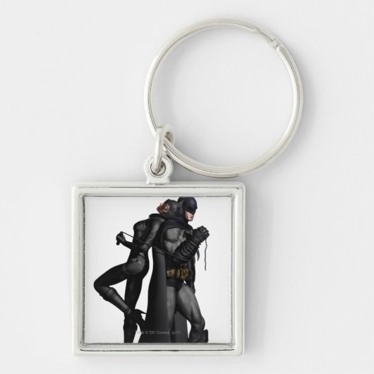 Batman Arkham City | Batman en Catwoman Sleutelhanger (Voorkant)