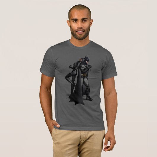 Batman Arkham City | Batman en Catwoman T-shirt (Voorkant volledig)