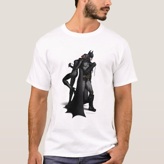 Batman Arkham City | Batman en Catwoman T-shirt (Voorkant)