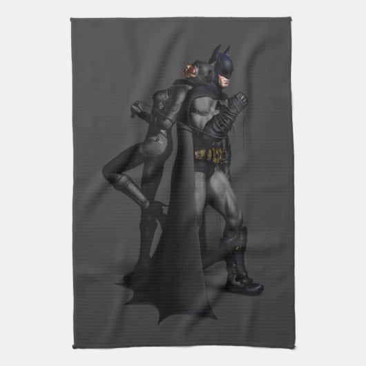 Batman Arkham City | Batman en Catwoman Theedoek (Verticaal)