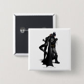 Batman Arkham City | Batman en Catwoman Vierkante Button 5,1 Cm (Voorkant /achterkant)