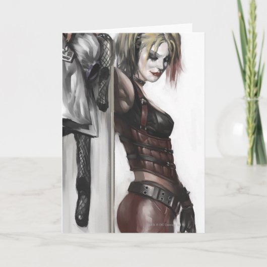 Batman Arkham City | Harley Quinn Illustration Kaart (Voorkant)
