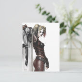 Batman Arkham City | Illustratie Harley Quinn Briefkaart (Staand voorkant)