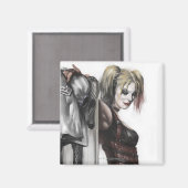 Batman Arkham City | Illustratie Harley Quinn Magneet (Voorkant / Achterkant)