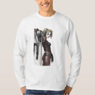 Batman Arkham City   Illustratie Harley Quinn T-shirt