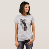 Batman Arkham City | Illustratie Harley Quinn T-shirt (Voorkant volledig)