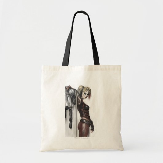 Batman Arkham City | Illustratie Harley Quinn Tote Bag (Voorkant)