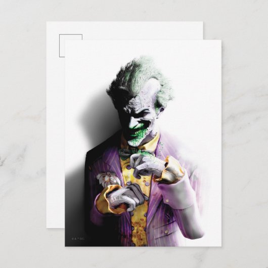 Batman Arkham City | Joker Briefkaart (Voorkant / Achterkant)