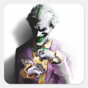 Batman Arkham City   Joker Vierkante Sticker