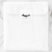 Batman Arkham City Logo Vierkante Sticker (Tas)