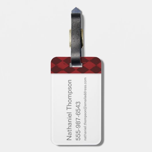 Batman Arkham Knight | Harley Quinn met Bat Bagagelabel (Achterkant verticaal)