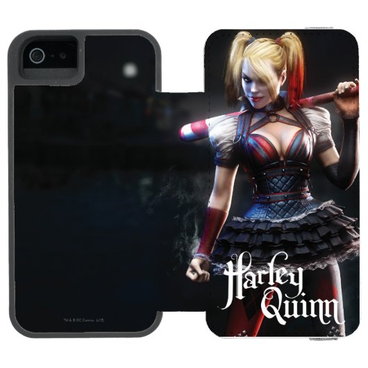 Batman Arkham Knight | Harley Quinn met Bat Incipio iPhone Portemonnee Hoesje (Agenda Open)
