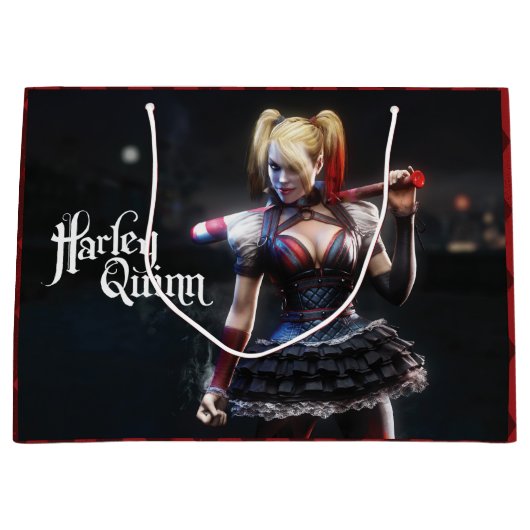 Batman Arkham Knight | Harley Quinn met Bat Large Cadeautasje (Voorkant)