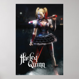 Batman Arkham Knight | Harley Quinn met Bat Poster
