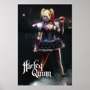 Batman Arkham Knight   Harley Quinn met Bat Poster