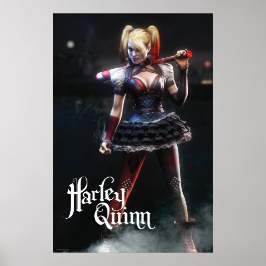 Batman Arkham Knight | Harley Quinn met Bat Poster (Voorkant)