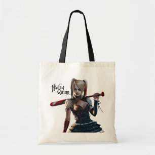 Batman Arkham Knight Harley Quinn met Bat Tote Bag