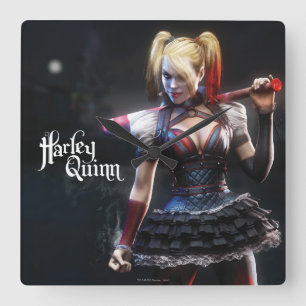 Batman Arkham Knight   Harley Quinn met Bat Vierkante Klok
