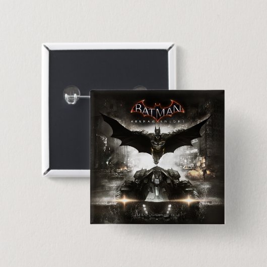 Batman Arkham Knight Key Art Vierkante Button 5,1 Cm (Voorkant /achterkant)