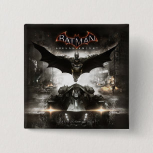 Batman Arkham Knight Key Art Vierkante Button 5,1 Cm