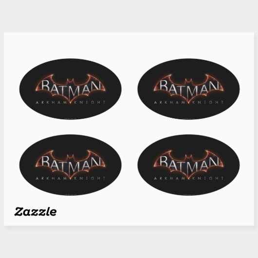 Batman Arkham Knight Logo Ovale Sticker (Vel)
