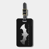 Batman Arkham Knight Pixel Logo Bagagelabel (Voorkant verticaal)