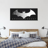 Batman Arkham Knight Pixel Logo Canvas Afdruk (Insitu (Slaapkamer))