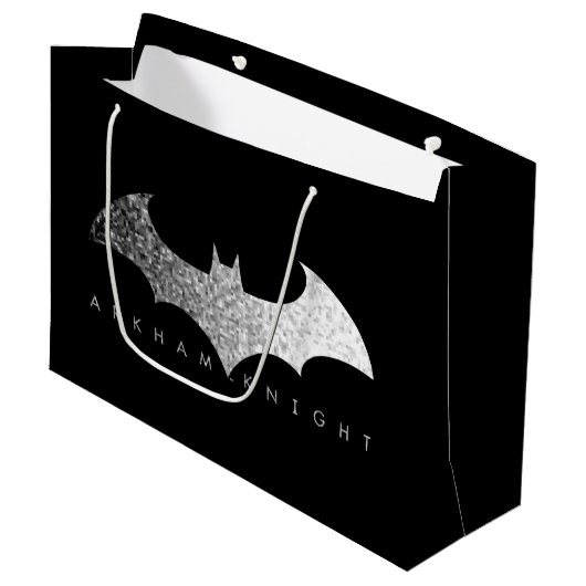 Batman Arkham Knight Pixel Logo Groot Cadeauzakje (Voorkant Gekanteld)