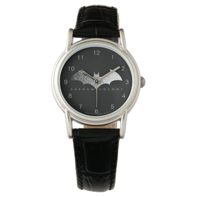 Batman Arkham Knight Pixel Logo Horloge (Voorkant)