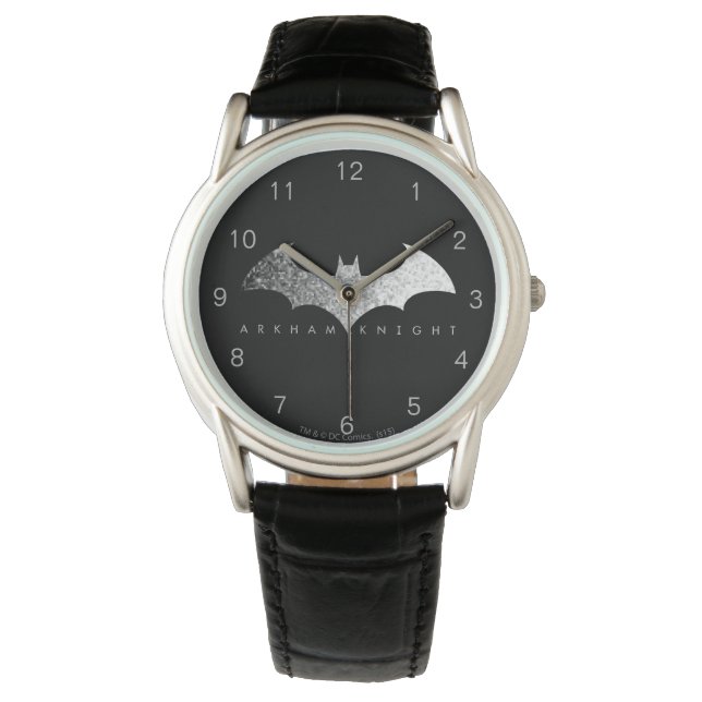 Batman Arkham Knight Pixel Logo Horloge (Voorkant)
