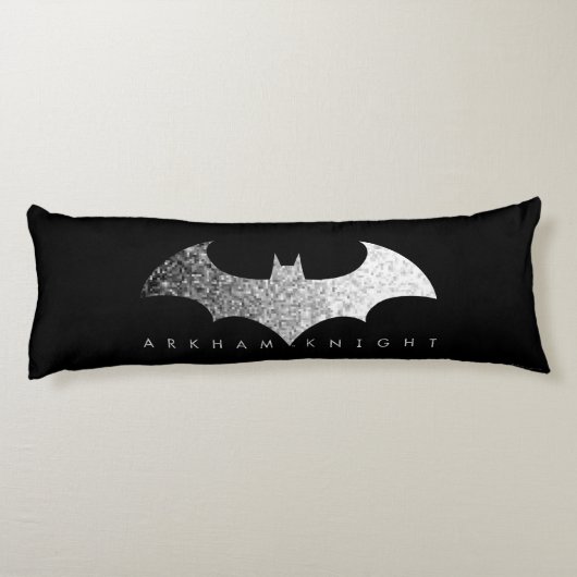 Batman Arkham Knight Pixel Logo Lichaamskussen (Achterkant)