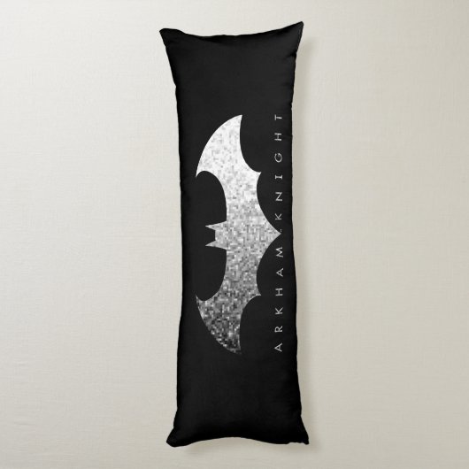 Batman Arkham Knight Pixel Logo Lichaamskussen (Achterkant (Verticaal))