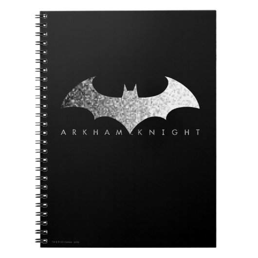 Batman Arkham Knight Pixel Logo Notitieboek (Voorkant)