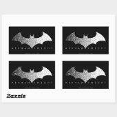 Batman Arkham Knight Pixel Logo Rechthoekige Sticker (Vel)