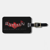 Batman Arkham Knight Red Logo Bagagelabel (Voorkant horizontaal)
