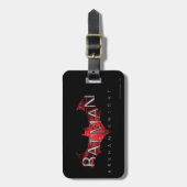Batman Arkham Knight Red Logo Bagagelabel (Voorkant verticaal)