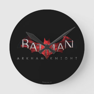 Batman Arkham Knight Red Logo Ronde Klok