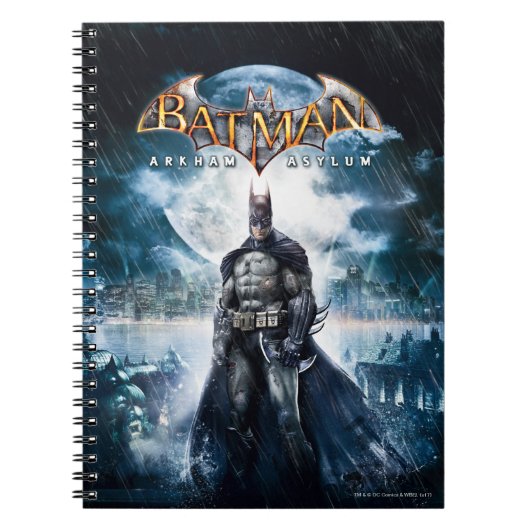 Batman: Asiel Arkham | Kunst voor Hoesje van games Notitieboek (Voorkant)