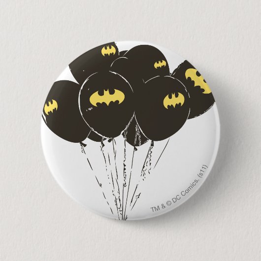 Batman Balloons Ronde Button 5,7 Cm (Voorkant)
