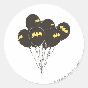 Batman Balloons Ronde Sticker