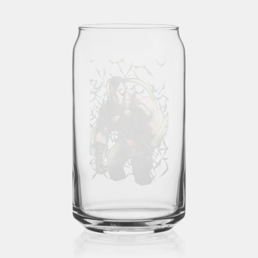 Batman Bane Bat Swarm Illustration Blikvorm Glas (Achterkant)