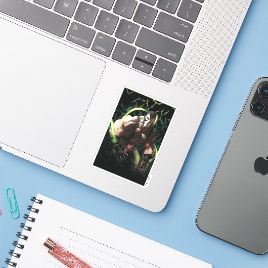 Batman Bane Bat Swarm Illustration Sticker (Laptop met iPhone)