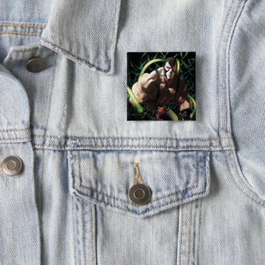 Batman Bane Bat Swarm Illustration Vierkante Button 5,1 Cm (In situ)