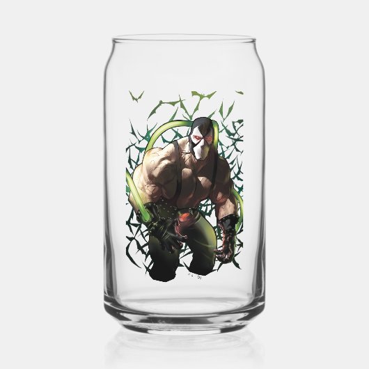 Batman Bane Bat Zwerm Illustratie Blikvorm Glas (Voorkant)