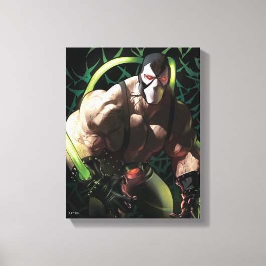 Batman Bane Bat Zwerm Illustratie Canvas Afdruk (Voorkant)