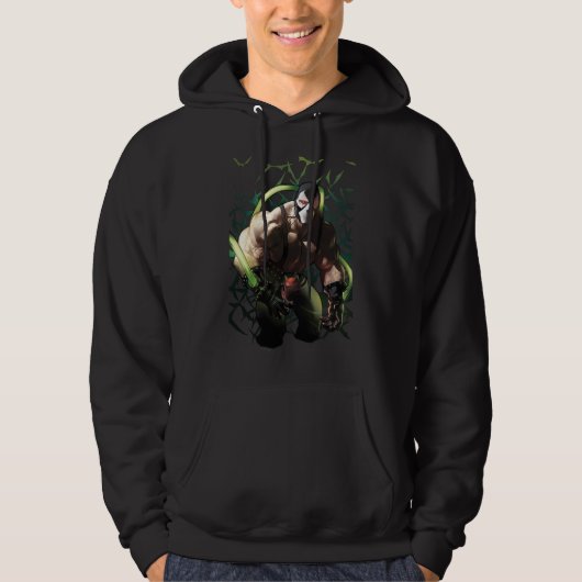 Batman Bane Bat Zwerm Illustratie Hoodie (Voorkant)